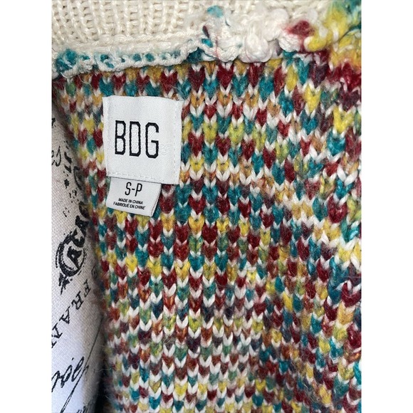 BDG Multicolor Knit Cardigan Sweater Women's S-P - Picture 5 of 6